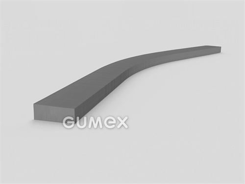 Gumový profil obdĺžnikový, 3x10mm, 70°ShA, EPDM, -40°C/+100°C, šedý